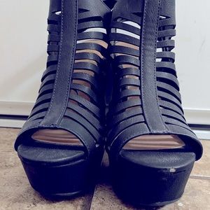 Black heels.